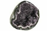 Purple Amethyst Geode with Polished Face - Uruguay #113853-4